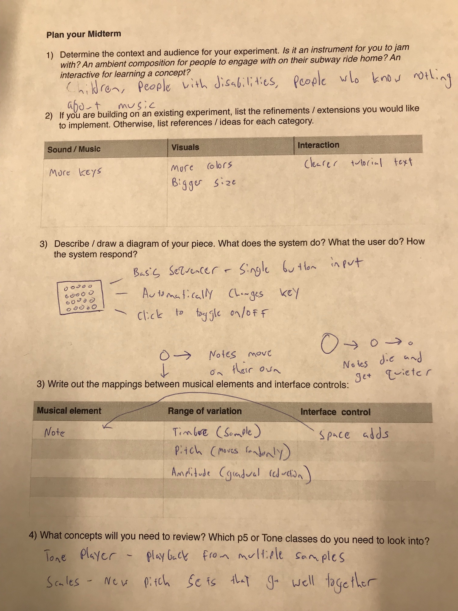 Image of class worksheet