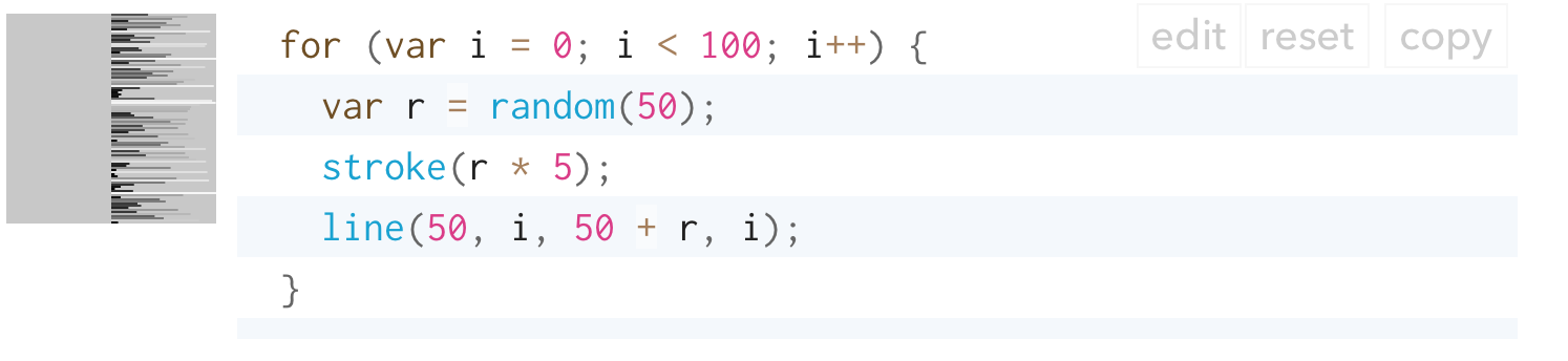 p5 random() function example
