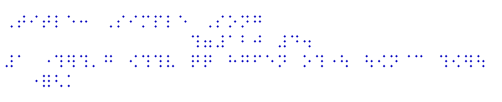 Simple Song Braille Score